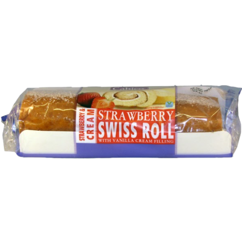 Cabico Swiss Roll Strawberry 6X300G