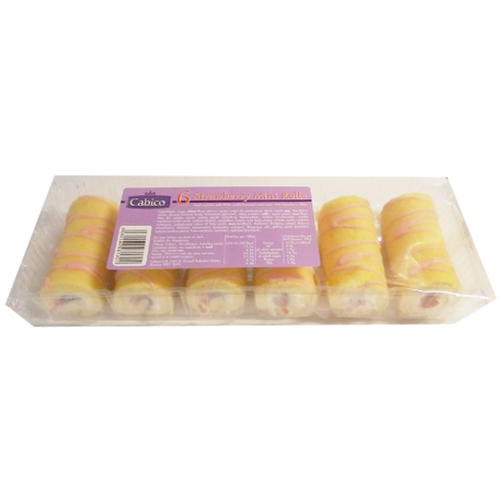 Cabico Strawberry Mini Rolls 12X150G