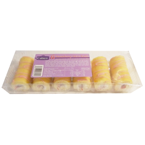 Cabico Strawberry Mini Rolls 12X150G