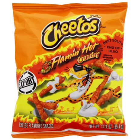 Cheetos Crunchy Flamin Hot (1.25Oz) 44X35G dimarkcash&carry
