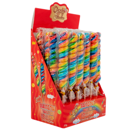 Rainbow Twister Lollipop 24X50G dimarkcash&carry