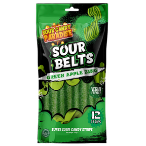 Sour Belts Green Apple 12X100G dimarkcash&carry