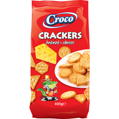 Croco Crackers Cheese 12X400G dimarkcash&carry