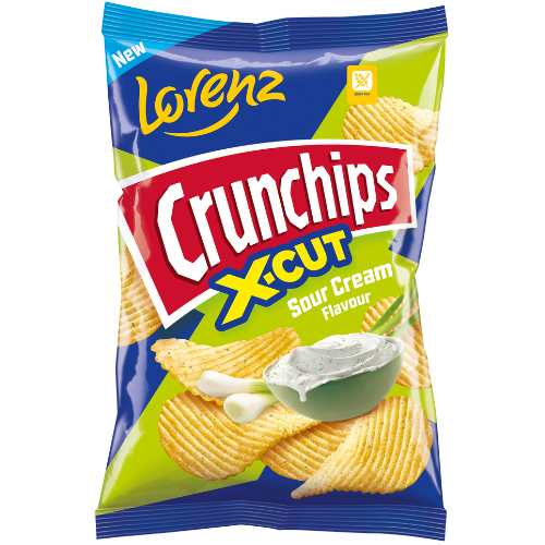 Crunchips X-cut Sour Cream 10x130g dimarkcash&carry