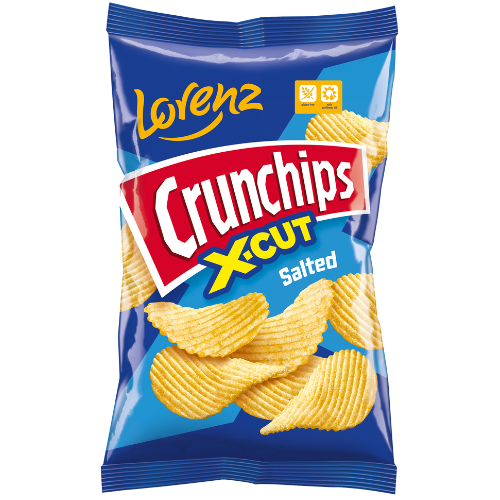 Lorenz Crunchips Sol (Salted) - 12X130G dimarkcash&carry