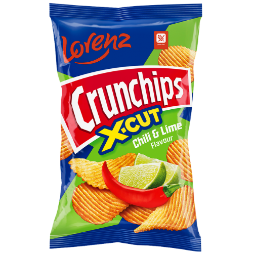 Lorenz Crunchips Chilli & Lime 12X130G dimarkcash&carry