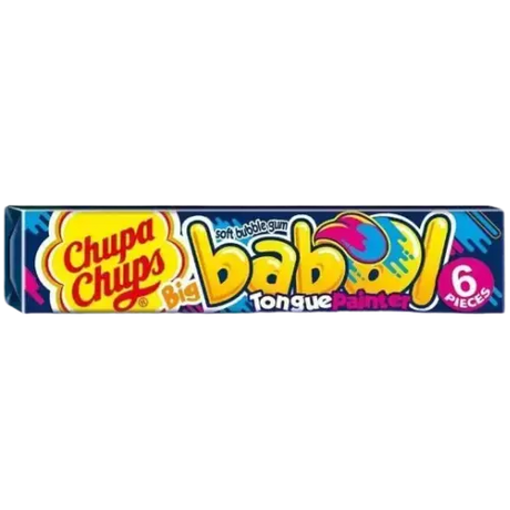 Chupa Chups Bıg Babol Zungenmaler Blue Raspberry Gum 20X27.6G