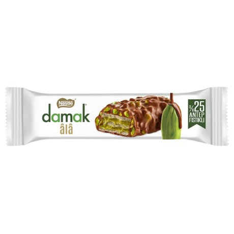 Damak Pistachios Chocolate Wafer 12X30G dimarkcash&carry