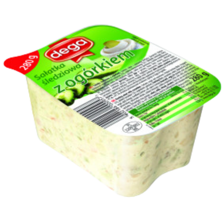 Dega Herring Salad With Cucumber - 5X250G dimarkcash&carry