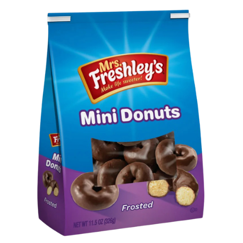 Mrs Freshley Chocolate Mini Donut 12x326g dimarkcash&carry