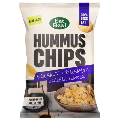 Eat Real Hummus Sea Salt & Balsamic Vinegar 10X135G dimarkcash&carry