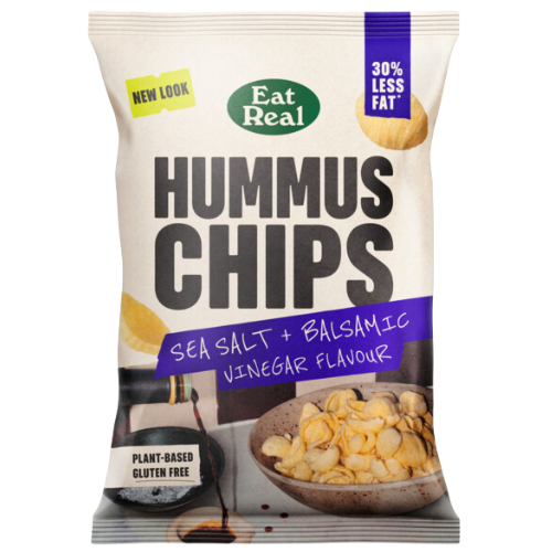 Eat Real Hummus Sea Salt & Balsamic Vinegar 10X135G dimarkcash&carry