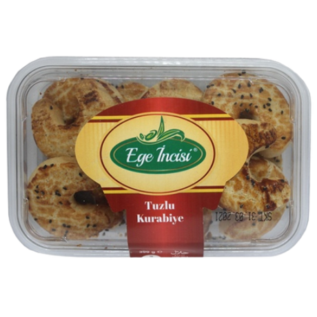 Ege Incisi Salty Cookies with Black Seeds (Corekotlu Hilal) 24x300g dimarkcash&carry