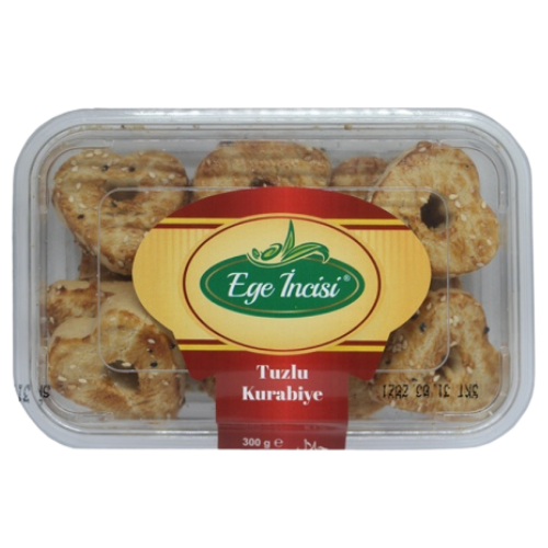 Ege Incisi Salty Cookies Heart  (Susamli Kalp)  24x300g dimarkcash&carry