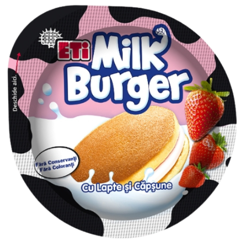 Eti Milk Burger *Strawberry* 12x35g dimarkcash&carry