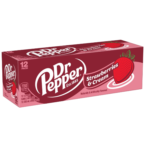 Dr Pepper Strawberries & Cream 12X355Ml dimarkcash&carry