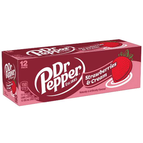 Dr Pepper Strawberries & Cream 12X355Ml dimarkcash&carry