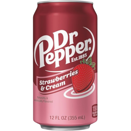 Dr Pepper Strawberries & Cream 12X355Ml