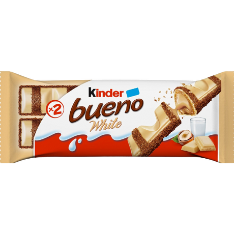 Kinder Bueno White Chocolate 30X39G dimarkcash&carry