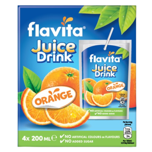 Flavita Orange Juice 10X(4X200Ml)