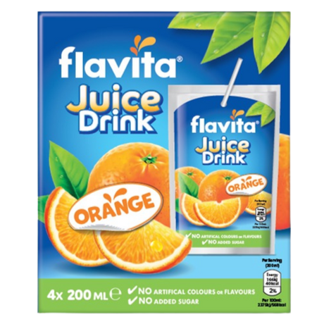 Flavita Orange Juice 10X(4X200Ml)