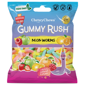 Gummy Rush Neon Worms 12X90G dimarkcash&carry