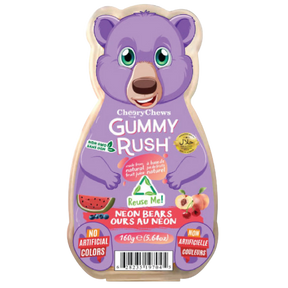 Gummy Rush Bear Tubs Neon Bears 24X160G dimarkcash&carry