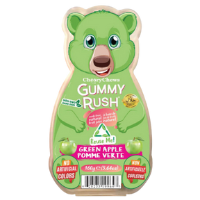 Gummy Rush Bear Tubs Green Apple 24X160G dimarkcash&carry