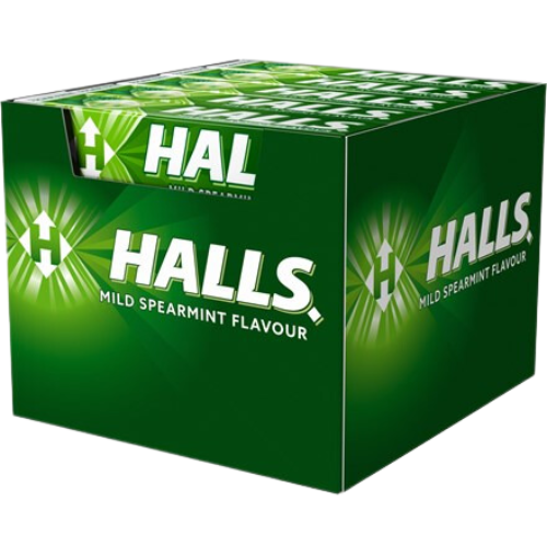 Halls Mild Spearmint 20X33.5G dimarkcash&carry