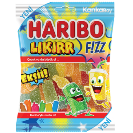 Haribo Halal Fizzy Likirr 24X80G