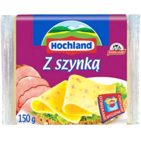 Hochland Cheese Slices-Ham 10X130G dimarkcash&carry