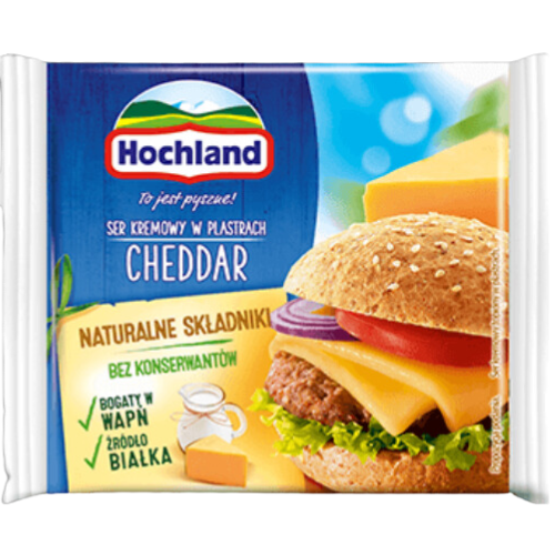 Hochland Cheese Slices Cheddar 10X130G dimarkcash&carry