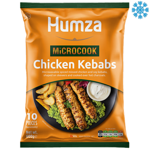 Humza Chicken Charcoal Kebab (Micro) 10X600G - Collection Only Frozen Product dimarkcash&carry