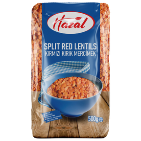 Hazal (230) Red Lentils Split 6X500G dimarkcash&carry