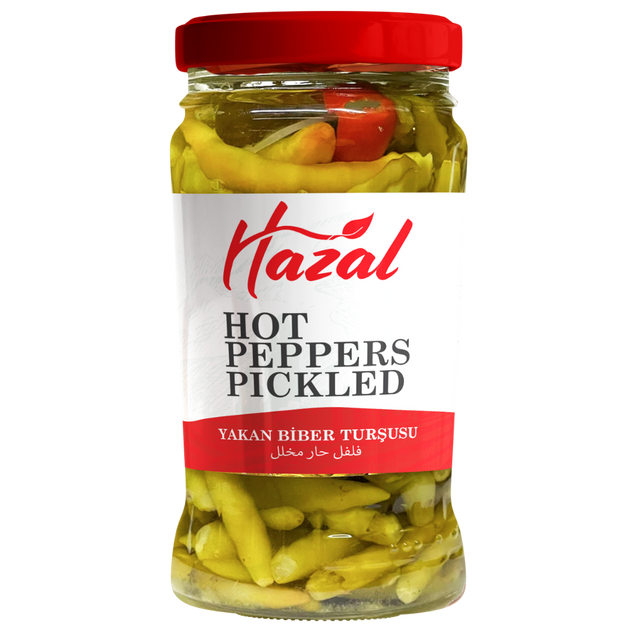 Hazal Hot Pepper Pickles 6x320cc dimarkcash&carry