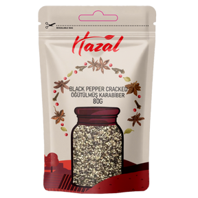 Hazal (502) Black Pepper Cracked 8X80G dimarkcash&carry