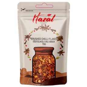 Hazal (519) Crushed Chilli Flakes 8X70G dimarkcash&carry