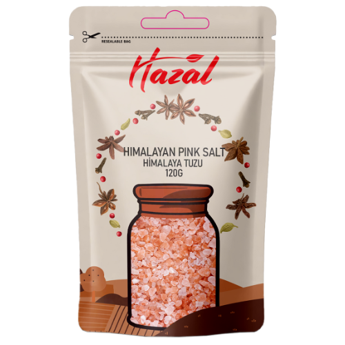 Hazal (537) Himalayan Pink Salt 8X120G dimarkcash&carry