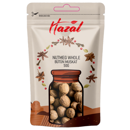 Hazal (551) Nutmeg Whole 8X50G dimarkcash&carry