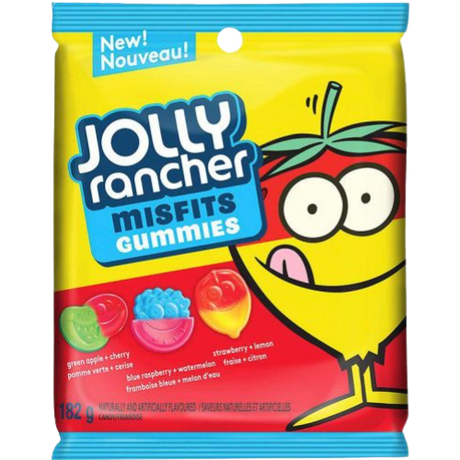 Jolly Rancher Misfits Gummies Peg Bag 10x182g