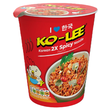 Ko Lee Korean 2x Spicy Noodle Cup 6x65g dimarkcash&carry