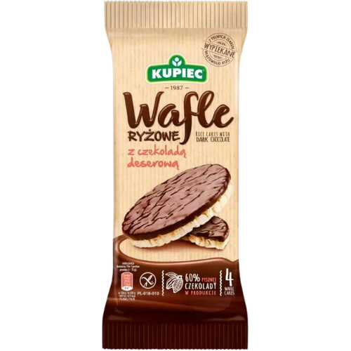 Kupiec Rice Cakes With Chocolate Dessert 12X60G dimarkcash&carry