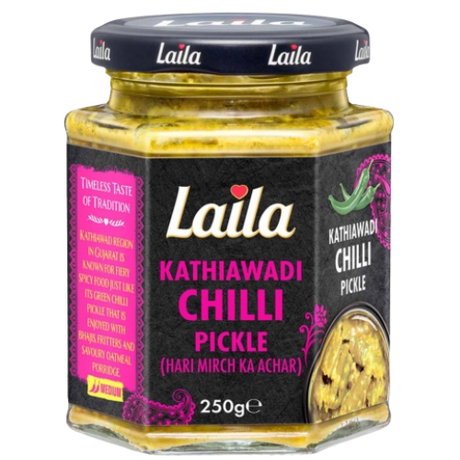 Laila Kathiawadi Chilli Pickle 12X250G