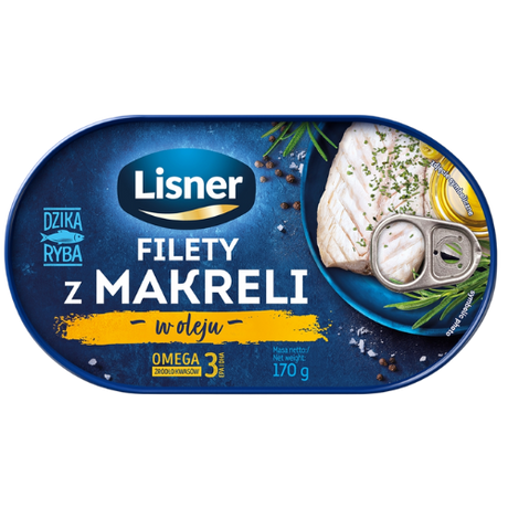 Lisner Mackerel In Oil 12X170G dimarkcash&carry