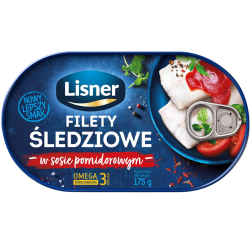 Lisner Herring Fillet In Tomato Sauce 12X175G dimarkcash&carry