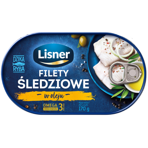 Lisner Herring Fillet In Oil 12X170G dimarkcash&carry