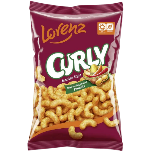 Lorenz Curly Mexican Peanuts 12X120G