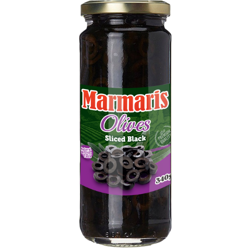 Marmaris Sliced Black Olives 12X435G Pm 1.69