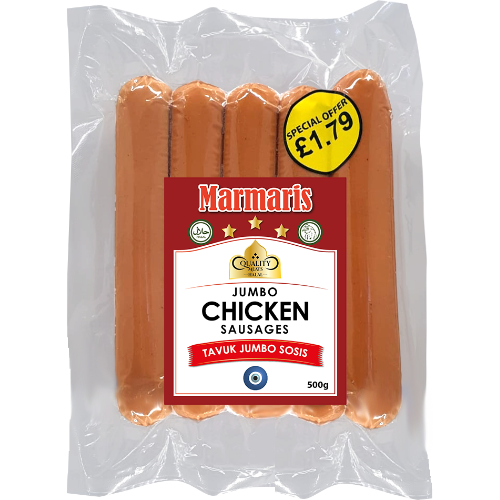 Marmaris Jumbo Chicken Sausage Halal 6X500G dimarkcash&carry