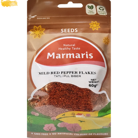 Marmaris Flakes Red Pepper Mild 10X60Gr